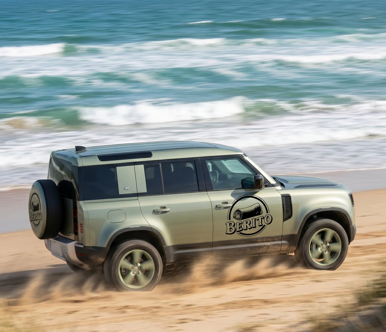 Berito x Land Rover, gemaakt met AI